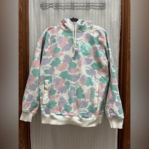 🔆Teddy Fresh Pastel Muted Camo Leaves Hoodie Size M